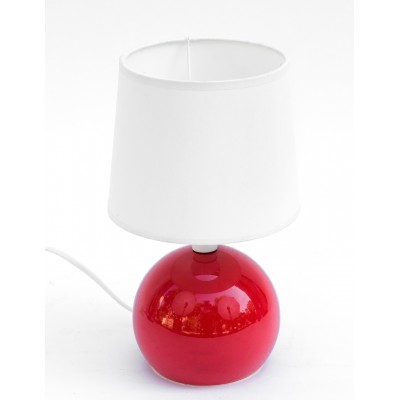 Lampa kula, czerwona, lata 60./70., lakierowany metal